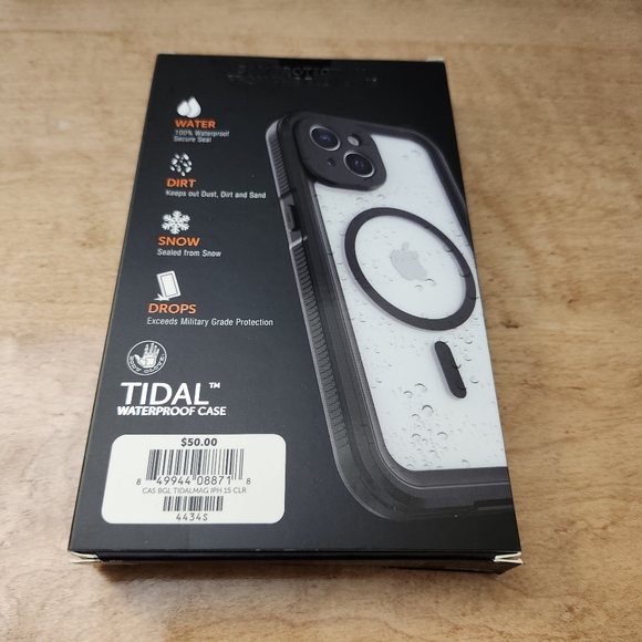 Body Glove Tidal Waterproof Case for iPhone 15 - Black - Picture 2 of 3